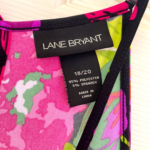 Lane Bryant Pink & Purple Scoop Neck Maxi Dress Size 18/20 - Picture 4 of 7